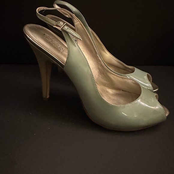 GUESS Sling-back Stiletto Peep-toe Heels - Picture 4 of 9